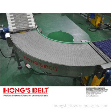 The 1400mm Width Plate Turning Modular Conveyor Belt (HS-2000A)